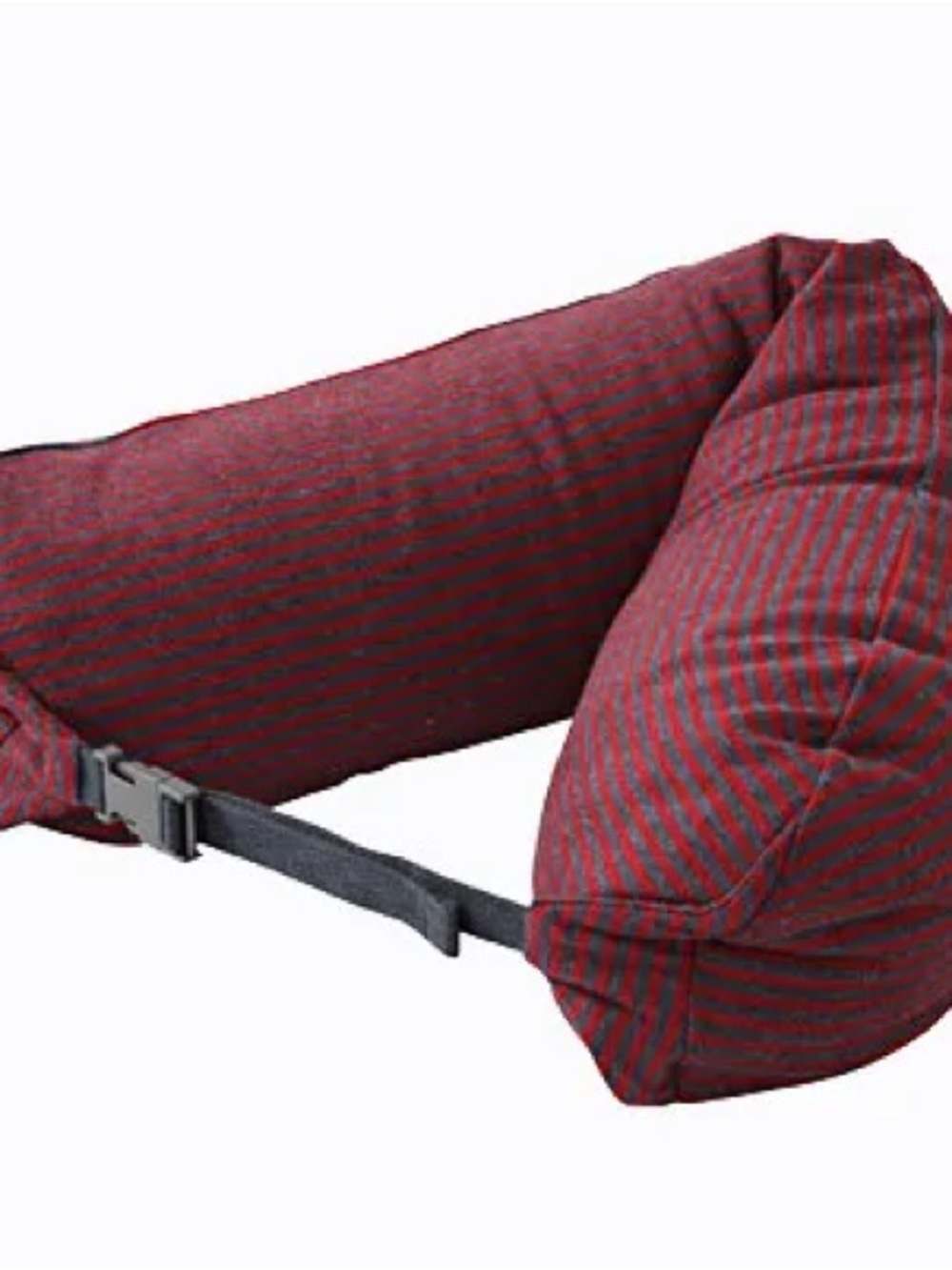Muji Red Striped Travel Neck Pillow